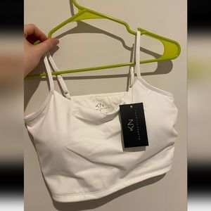 Klassy Network Brami White Crop Tank